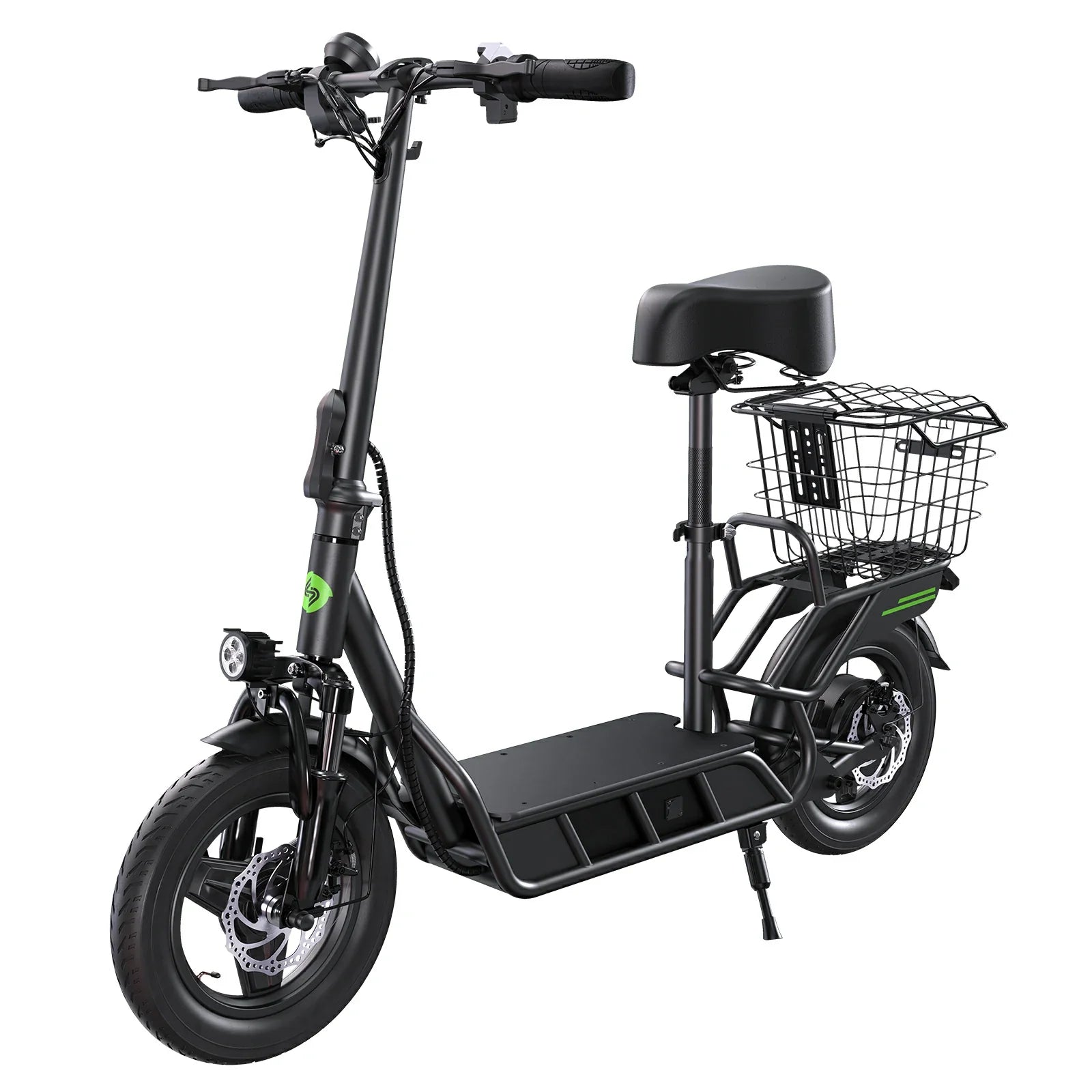 ISINWHEEL HyperX 14" Electric Scooter with Seat & Basket 700W Motor 48V 10Ah Battery