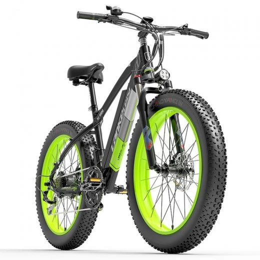 LANKELEISI XC4000 26" Fat Tire Electric Mountain Bike 1000W Motor 48V 17.5Ah Battery