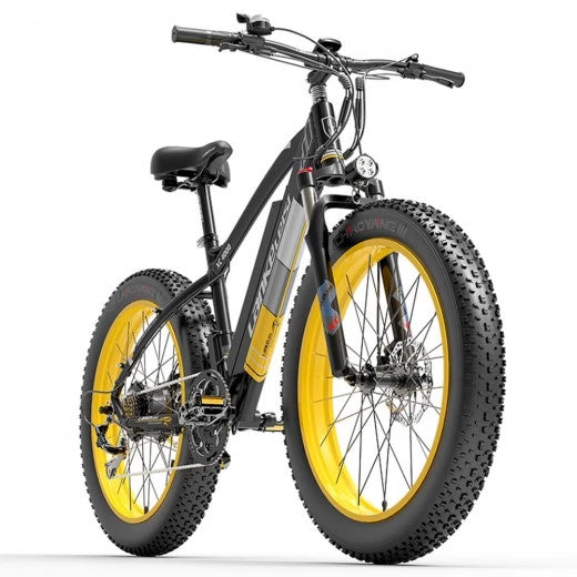 LANKELEISI XC4000 26" Fat Tire Electric Mountain Bike 1000W Motor 48V 17.5Ah Battery