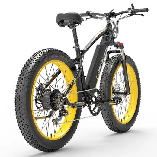 LANKELEISI XC4000 26" Fat Tire Electric Mountain Bike 1000W Motor 48V 17.5Ah Battery