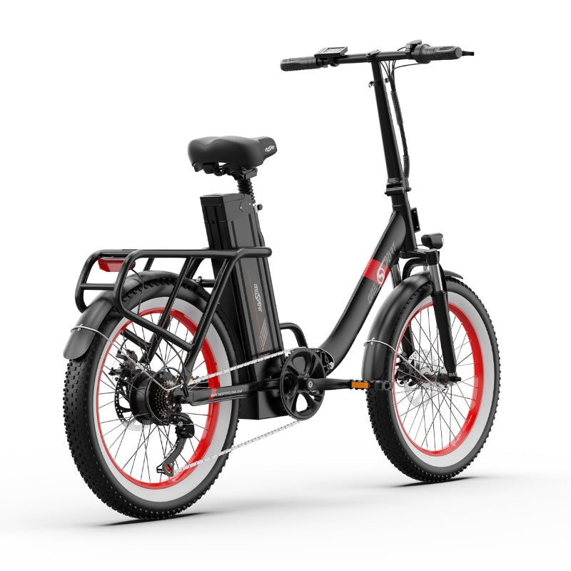 ONESPORT OT16-2 20" Folding Electric Commuter Bike 250W Motor 48V 17Ah Battery Support APP