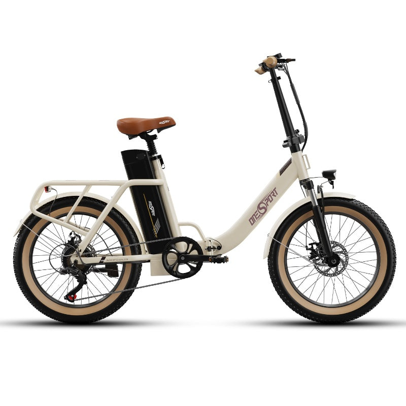 OneSport OT16-2 folding commuter ebike white