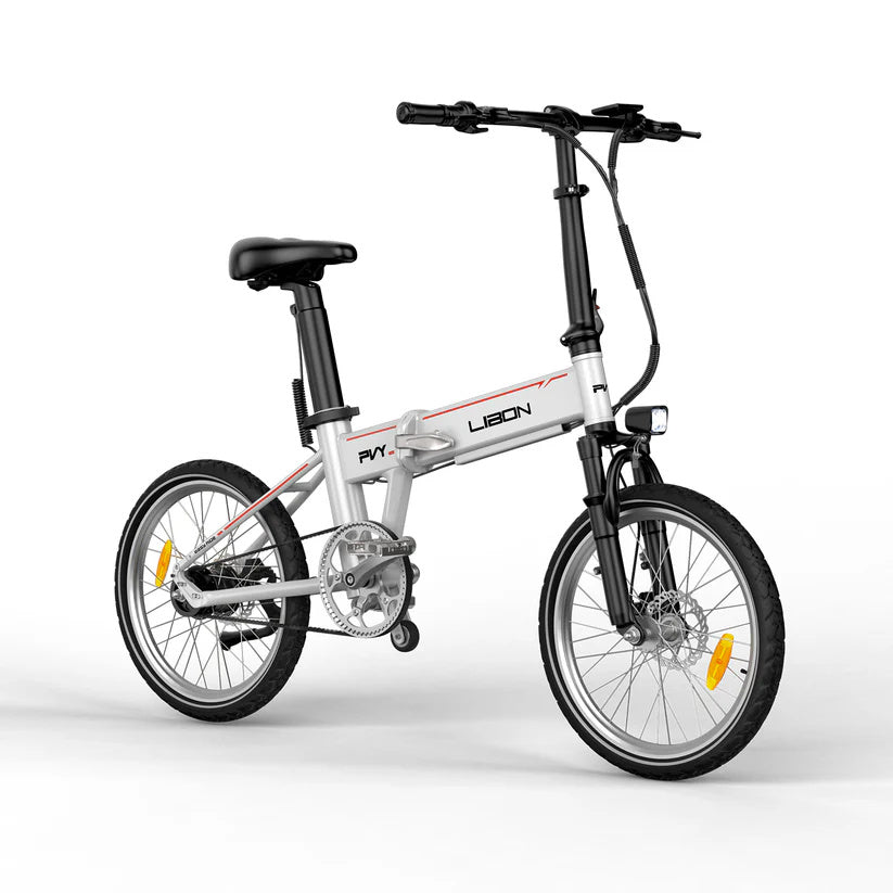 PVY Libon 20" Electric Folding Bike 250W Motor 36V 10.2Ah+10.2Ah Dual Batteries