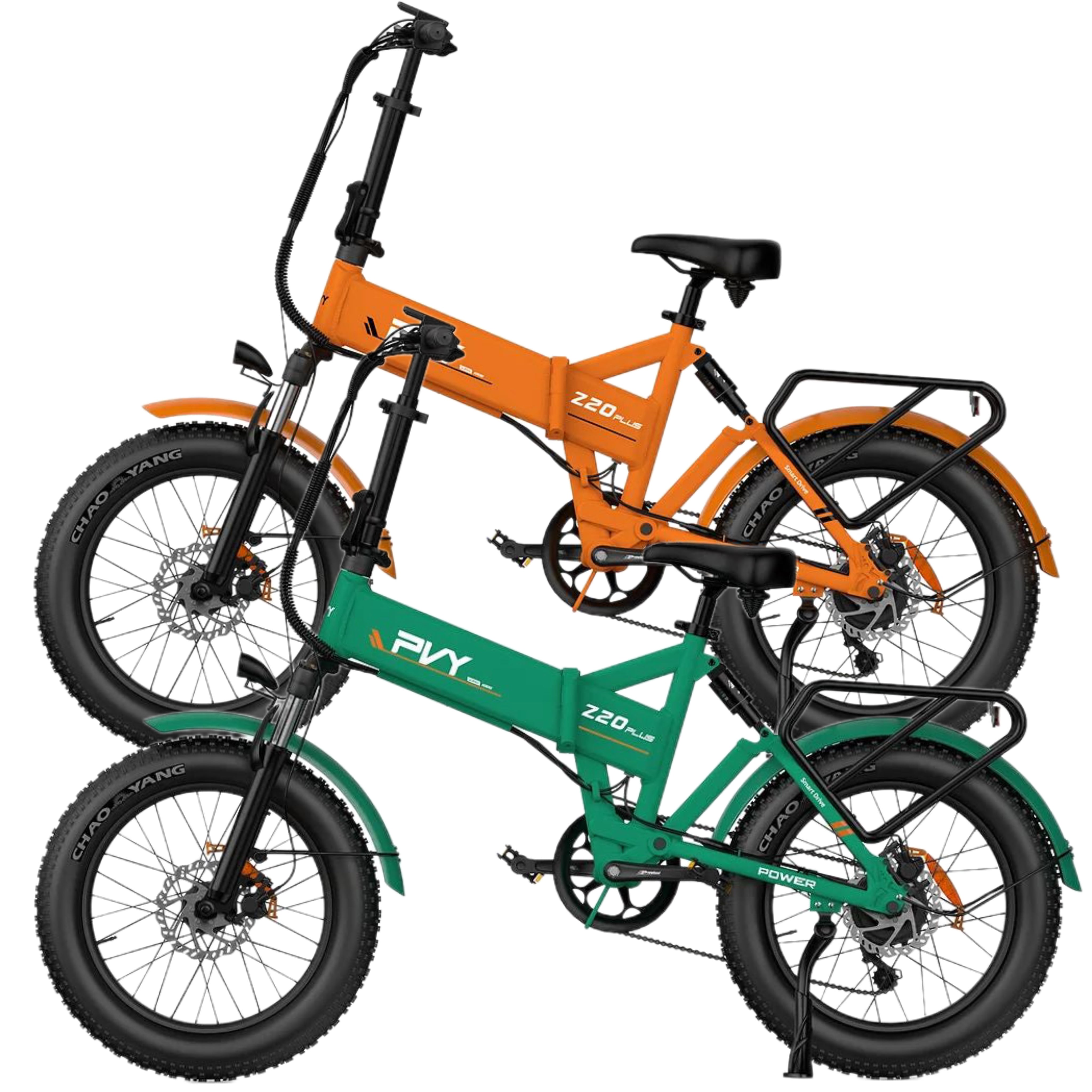 PVY Z20 Plus Fat Tire Electric Folding  Bike 1000W Motor Combo