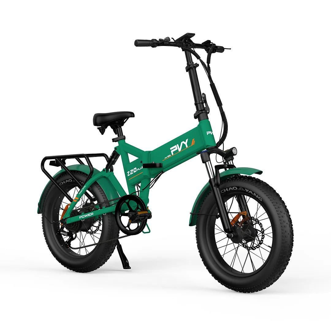 PVY Z20 Plus 20" Fat Tire Electric Folding  Bike 1000W Motor 48V 16.5Ah Battery