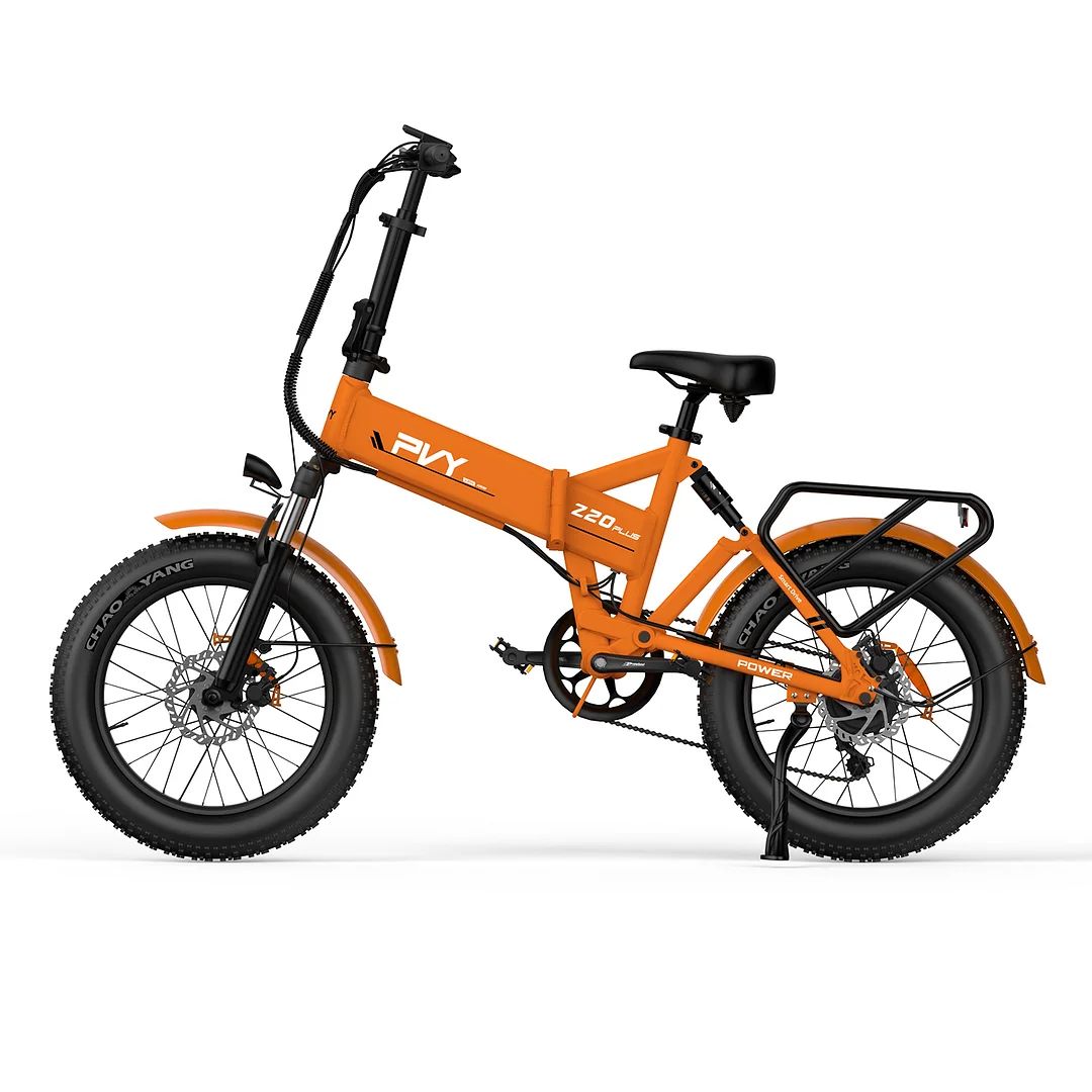 PVY Z20 Plus 20" Fat Tire Electric Folding  Bike 1000W Motor 48V 16.5Ah Battery