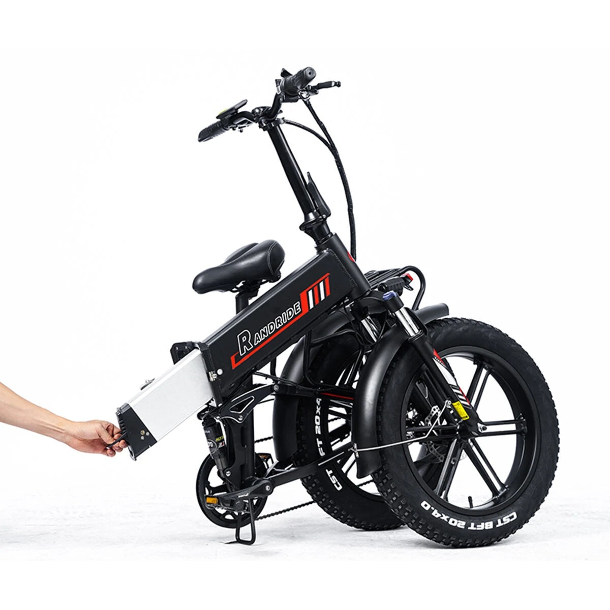 RANDRIDE YX20M 20" Folding Electric Bike 1000W Motor 48V 17Ah Battery